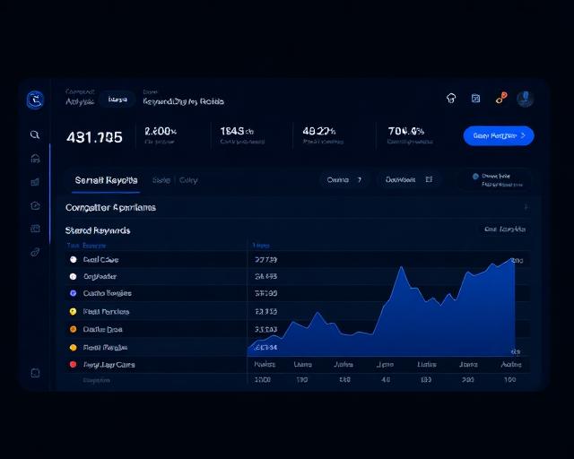 Competitor keyword gap analysis dashboard